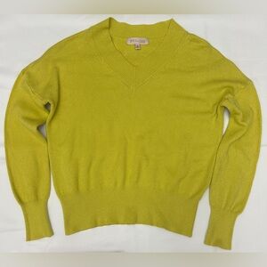 Philosophy Women's V-Neck Sweater in Lime.